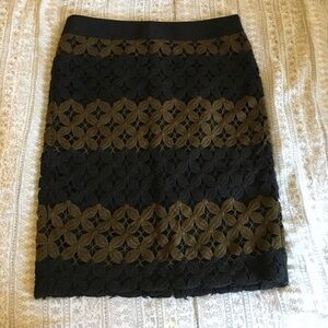 Loft Crochet Pencil‎ Skirt